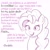 Size: 2048x2048 | Tagged: safe, artist:dorpapu, pinkie pie, earth pony, pony, g4, female, high res, mare, solo, spanish, text, translated in the comments, wall of text