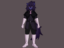 Size: 4000x3000 | Tagged: safe, artist:sleepymist, oc, oc:mist avalon, unicorn, anthro, concept art, emo, goth, gothic