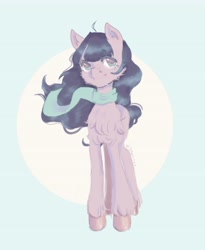 Size: 3352x4096 | Tagged: safe, artist:beleoct, earth pony, pony, clothes, female, mare, scarf, solo