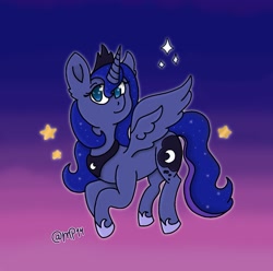 Size: 1599x1589 | Tagged: safe, artist:milapegasus14, princess luna, alicorn, pony, g4, female, mare, solo