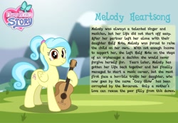 Size: 3000x2092 | Tagged: safe, artist:aleximusprime, oc, oc only, oc:melody heartsong, pegasus, pony, fanfic:oh mother where art thou, flurry heart's story, bio, cozy glow's mother, female, guitar, high res, mare, musical instrument, pegasus oc, story included