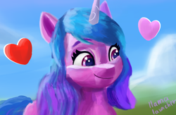 Size: 2300x1500 | Tagged: safe, artist:llamalauncher, izzy moonbow, pony, unicorn, g5, female, solo