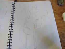 Size: 4608x3456 | Tagged: safe, artist:acid flask, dark moon, graphite, rainbow dash, pegasus, pony, g4, 2d, art dump, bipedal, female, looking at you, mare, paper, sketch, sketch dump, sketchbook, smiling, smiling at you, solo, traditional art