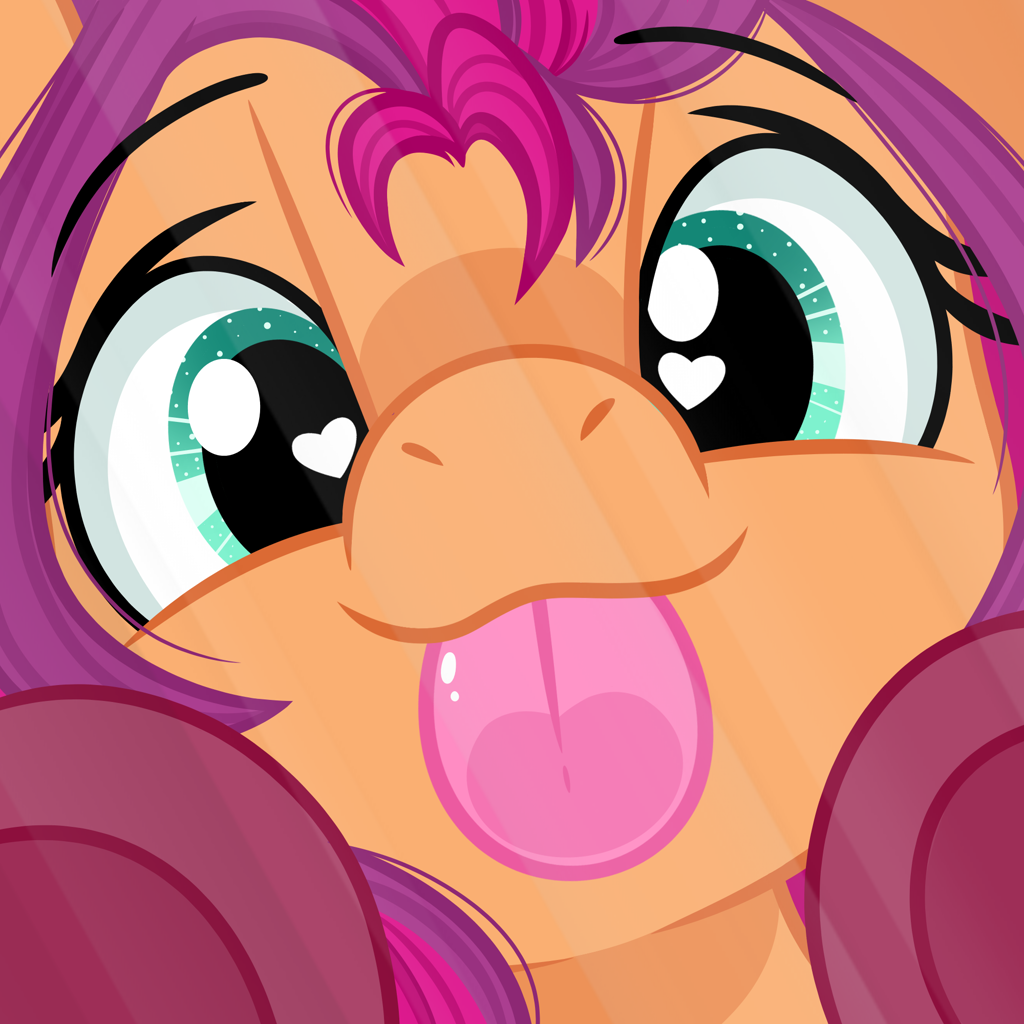 Lick eye. MLP Sunny. MLP Sunny STARSCOUT. Lixard licks Eye.