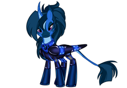 Size: 2360x1640 | Tagged: safe, artist:mistress midnight, oc, oc:queen lunaris, alicorn, bat pony, bat pony alicorn, pony, bat wings, fireheart76's latex suit design, horn, latex, latex boots, latex suit, prisoners of the moon, rubber, rubber boots, rubber suit, solo, wings