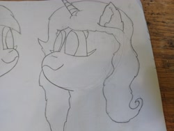 Size: 4608x3456 | Tagged: safe, artist:acid flask, izzy moonbow, pony, unicorn, g5, 2d, art dump, female, graphite drawing, happy, mare, paper, sketch, sketch dump, sketchbook, smiling, solo, traditional art