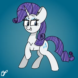 Size: 1080x1080 | Tagged: safe, artist:therealcavatina, rarity, pony, unicorn, g4, dreamworks face, female, mare, solo