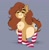 Size: 947x966 | Tagged: safe, artist:somefrigginnerd, oc, oc only, oc:pencil test, earth pony, pony, belly, big belly, chest fluff, clothes, eyes closed, fat, female, freckles, front view, mare, simple background, smiling, socks, solo, striped socks, two toned coat