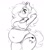 Size: 755x866 | Tagged: safe, artist:somefrigginnerd, oc, oc only, oc:pencil test, earth pony, anthro, armpits, bbw, belly button, breasts, cleavage, clothes, ear piercing, earring, fat, female, freckles, grayscale, jewelry, looking at you, midriff, monochrome, piercing, shorts, simple background, solo, white background