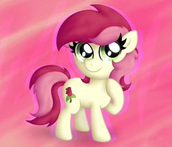 Size: 2099x1802 | Tagged: safe, artist:background basset, roseluck, earth pony, pony, g4, abstract background, solo