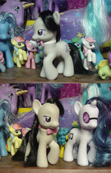 Size: 878x1367 | Tagged: safe, artist:lonewolf3878, octavia melody, earth pony, pony, g4, bowtie, brushable, customized toy, female, irl, photo, toy