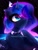 Size: 1500x2000 | Tagged: safe, artist:taiweiart, princess luna, butterfly, pony, g4, :o, butterfly on nose, chest fluff, ethereal mane, eyelashes, female, heart, heart eyes, insect on nose, jewelry, mare, open mouth, solo, sparkly mane, starry mane, tiara, wingding eyes
