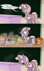 Size: 1280x2046 | Tagged: safe, artist:lolepopenon, oc, oc:sweet tales, pony, unicorn, ask billie the kid, comic, glasses