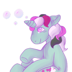 Size: 500x500 | Tagged: safe, artist:socklout, fizzy, pony, twinkle eyed pony, unicorn, g1, female, mare, simple background, solo, transparent background