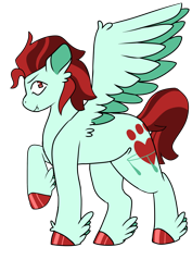 Size: 2480x3508 | Tagged: safe, artist:socklout, oc, oc only, pegasus, pony, high res, raised hoof, simple background, solo, transparent background