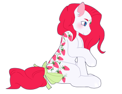 Size: 3300x2550 | Tagged: safe, artist:socklout, sugarberry, earth pony, pony, g1, bow, female, high res, mare, simple background, sitting, solo, tail, tail bow, transparent background, twice as fancy ponies