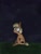 Size: 768x1024 | Tagged: safe, artist:helpilostmysonic, oc, oc only, oc:forty winks, earth pony, pony, grass, looking up, night, ribs, sitting, skinny, solo, stars, thin