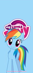 Size: 1125x2436 | Tagged: safe, artist:g195, rainbow dash, g4, cute, looking at you, smiling, smiling at you, wallpaper