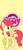 Size: 1125x2436 | Tagged: safe, artist:g195, strawberry sunrise, pegasus, pony, g4, female, get, index get, mare, my little pony logo, palindrome get, simple background, solo, spread wings, wallpaper, wings, yellow background