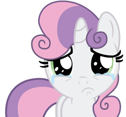 Size: 1400x1300 | Tagged: safe, artist:meltingman234, sweetie belle, pony, unicorn, g4, season 8, the break up breakdown, crying, cute, diasweetes, female, filly, foal, implied big macintosh, sad, sadorable, simple background, solo, teary eyes, transparent background, vector