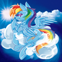Size: 2000x2000 | Tagged: safe, artist:dankpegasista, derpibooru exclusive, rainbow dash, pegasus, pony, g4, bangs, blue coat, blue sky, blue wings, butt, cheeky, chest fluff, cloud, colored, colored eyelashes, colored pupils, colorful, crossed legs, cute, dashabetes, detailed background, digital art, ear fluff, eyelashes, faded cutie mark, female, flowing mane, folded wings, full body, full color, grin, happy, heart, heart eyes, high res, highlights, krita, large wings, lineart, long eyelashes, long tail, looking at you, looking back, looking back at you, lying down, lying on a cloud, magenta eyes, mare, messy mane, multicolored hair, on a cloud, pink eyes, plot, png, rainbow hair, rainbow tail, raised hoof, scenery, shading, shiny mane, shiny skin, signature, sky, smiling, smiling at you, solo, sparkles, spread wings, stars, sun, tail, teeth, wingding eyes, wings