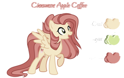 Size: 1880x1197 | Tagged: safe, artist:harmonyvitality-yt, oc, oc only, oc:cinnamon coffee, pegasus, pony, g4, base used, eyelashes, female, mare, offspring, parent:babs seed, parent:featherweight, parents:featherseed, pegasus oc, raised hoof, simple background, solo, transparent background, wings