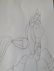 Size: 3024x4032 | Tagged: safe, artist:car94hen, opaline arcana, alicorn, pony, g5, spoiler:g5, female, mare, solo, traditional art