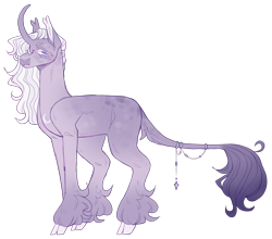 Size: 3096x2726 | Tagged: safe, artist:sleepy-nova, oc, oc only, oc:moonstone, pony, unicorn, cloven hooves, curved horn, female, high res, horn, mare, quadrupedal, simple background, solo, transparent background