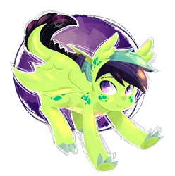 Size: 2200x2222 | Tagged: safe, artist:kraytt-05, oc, oc only, oc:fervent flame, dracony, hybrid, high res, interspecies offspring, male, offspring, parent:rarity, parent:spike, parents:sparity, simple background, smiling, solo, transparent background