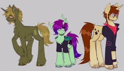 Size: 3150x1800 | Tagged: safe, artist:k0br4, oc, oc:midnight ray, oc:swarm, alicorn, bat pony, bat pony alicorn, hybrid, pony, undead, zombie, zombie pony, bat wings, chest fluff, clothes, concave belly, ear fluff, emo, glasses, heterochromia, hoof fluff, hooves, horn, long legs, mikey way, my chemical romance, ponified, sad, scar, simple background, standing, tall, thin, three cheers for sweet revenge, unshorn fetlocks, wings