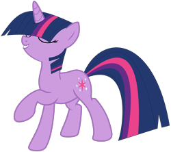 Size: 4020x3564 | Tagged: safe, artist:chipwanderer, artist:twilyisbestpone, twilight sparkle, pony, unicorn, g4, adorkable, base used, cool, cute, dork, eyes closed, female, high res, mare, raised hoof, simple background, smiling, solo, transparent background, twiabetes, unicorn twilight