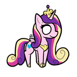 Size: 3000x3000 | Tagged: safe, artist:nyanakaru, derpibooru exclusive, princess cadance, alicorn, pony, g4, female, high res, mare, simple background, smiling, solo, transparent background, vector