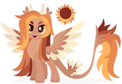 Size: 1920x1319 | Tagged: safe, artist:kabuvee, oc, oc:sand eclipse, pegasus, pony, female, horns, mare, quadrupedal, simple background, solo, tail wings, transparent background