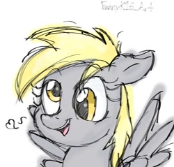 Size: 769x736 | Tagged: safe, artist:funnyk16, derpy hooves, pegasus, pony, g4, female, simple background, solo, white background