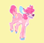 Size: 1200x1168 | Tagged: safe, artist:sealdeer, part of a set, pinkie pie, deer, g4, cloven hooves, deerie pie, deerified, simple background, solo, species swap, yellow background