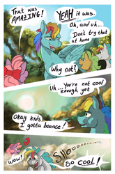 Size: 2123x3218 | Tagged: safe, artist:seventozen, rainbow dash, pony, comic:the problem of parthus, g4, colt, female, filly, foal, high res, male, quadrupedal