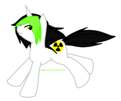 Size: 600x499 | Tagged: safe, artist:sinclair2013, oc, oc only, oc:radioactive-unicorns, pony, unicorn, simple background, solo, transparent background