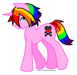 Size: 400x387 | Tagged: safe, artist:sinclair2013, oc, oc only, oc:dying heart, pony, unicorn, female, mare, simple background, solo, transparent background