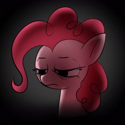 Size: 1809x1808 | Tagged: safe, artist:notfocks, pinkie pie, earth pony, pony, g4, bust, female, lidded eyes, looking down, mare, sad, solo