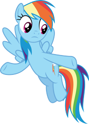 Size: 3000x4171 | Tagged: safe, artist:cloudy glow, rainbow dash, pegasus, pony, g4, the end in friend, .ai available, legs together, simple background, solo, transparent background, vector