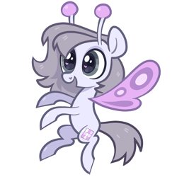 Size: 5000x5000 | Tagged: safe, artist:pilesofmiles, oc, oc only, breezie, flutter pony, insect, pony, g4, female, filly, foal, insect wings, ponysona, simple background, solo, white background, wings