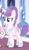 Size: 700x1200 | Tagged: safe, artist:honeyloveponyartist, artist:siriussentry, princess cadance, princess flurry heart, alicorn, pony, g4, base used, bun, concave belly, cropped, crown, female, hoof on shoulder, hoof shoes, jewelry, mare, offscreen character, older, older flurry heart, peytral, princess shoes, regalia, show accurate, solo focus, upscaled