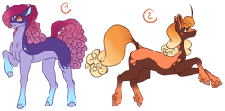 Size: 1024x503 | Tagged: safe, artist:oneiria-fylakas, oc, oc only, earth pony, pony, unicorn, female, mare, simple background, transparent background