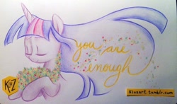 Size: 1000x589 | Tagged: safe, artist:kluzart, twilight sparkle, pony, g4, solo, traditional art