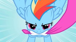 Size: 1280x720 | Tagged: safe, screencap, rainbow dash, pegasus, pony, g4, my little pony: friendship is magic, secret of my excess, solo