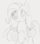 Size: 867x933 | Tagged: safe, artist:dotkwa, fluttershy, pegasus, pony, g4, alternate hairstyle, cute, female, grayscale, mare, monochrome, pigtails, shyabetes, simple background, smiling, solo, twintails, white background