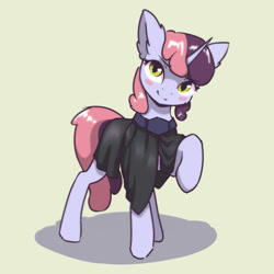 Size: 1280x1280 | Tagged: safe, artist:freyatokage, oc, oc only, oc:shinespark (eaw), pony, unicorn, equestria at war mod, cloak, clothes, female, not sweetie belle, solo