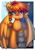 Size: 3508x4961 | Tagged: safe, artist:chaosangeldesu, oc, oc only, oc:flaming hoof, bat pony, pegasus, pony, absurd resolution, bat pony oc, bat wings, commission, cute, heterochromia, looking at you, sitting, smiling, solo, wings