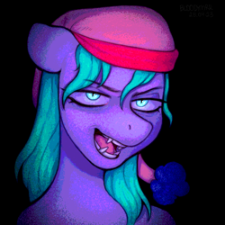 Size: 3000x3000 | Tagged: safe, artist:bloodymrr, oc, earth pony, pony, bust, commission, effects, fangs, high res, open mouth, portrait, solo