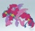 Size: 1024x892 | Tagged: safe, artist:petaltwinkle, pinkie pie, pegasus, pony, g4, female, gradient background, hair ribbon, long feather, mare, pegasus pinkie pie, pigtails, race swap, ribbon, signature, smiling, solo, spread wings, twintails, unshorn fetlocks, wings